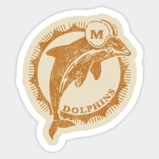 Miami Dolphins Vintage Sticker